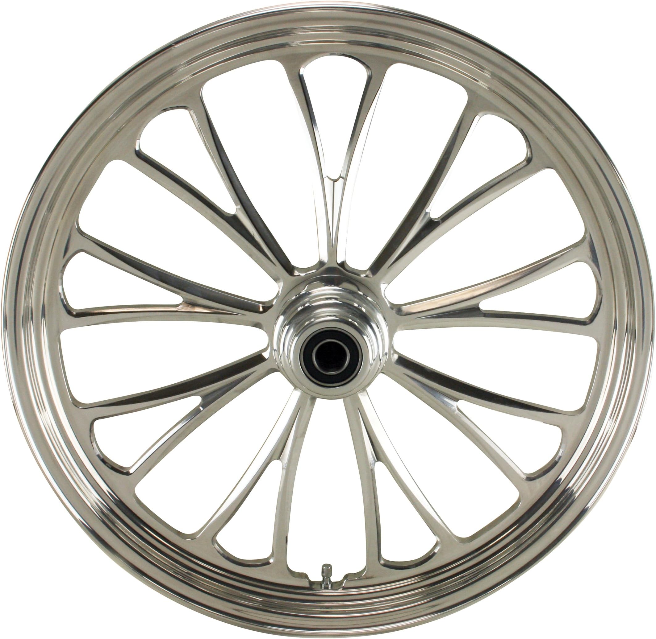 Ultima¨ Manhattan Aluminum Front Wheel, 21"x 3.5", Single Disc, 2000 & Later Sealed Ball Bearings and 1" Axle, 37-622