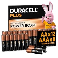 DURACELL Batterie Plus AA & AAA (Confezione combinata da 20)