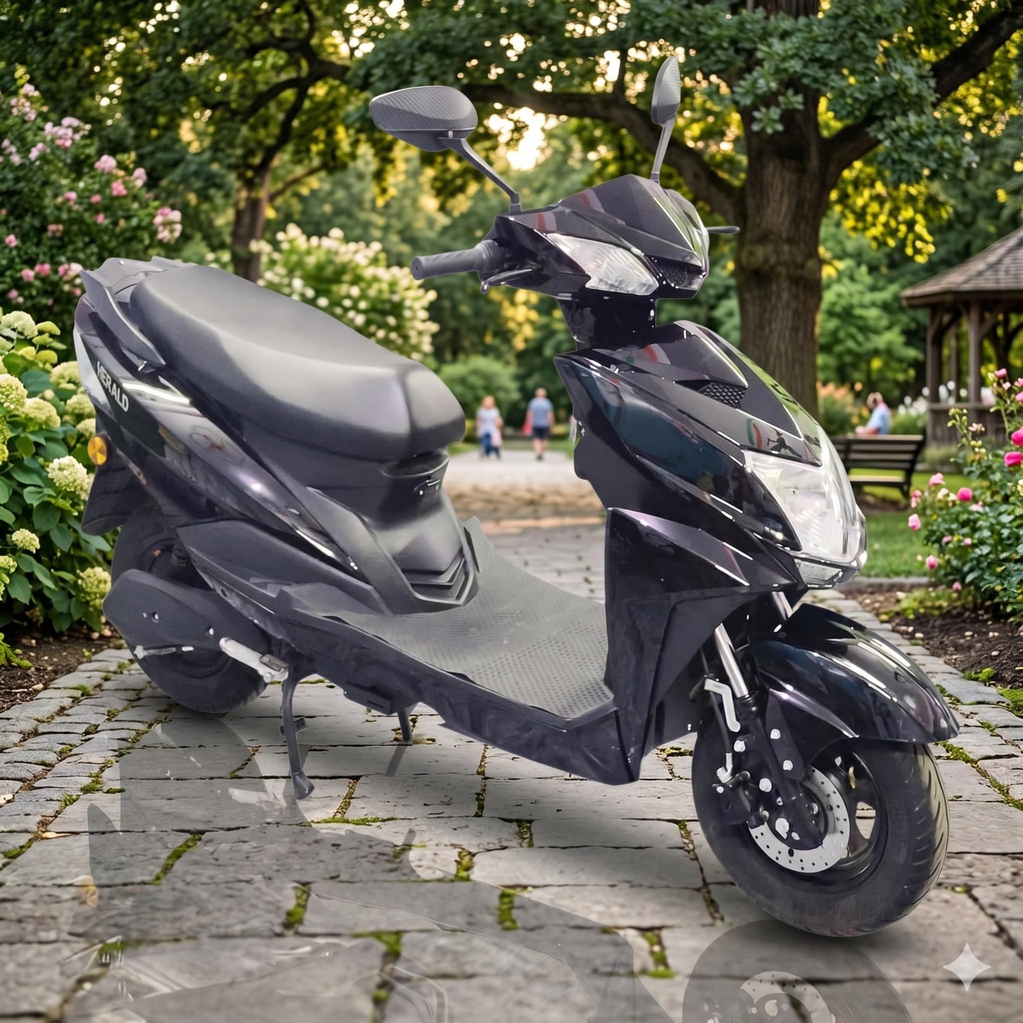 SHAKYA WORLD Low Speed Electric Scooter for Adults | Non RTO E Scooter with 60-80 Km Range | 1000W BLDC Hub Motor | Lithium Battery with Charger | License Free Electric Bike for City Commute-image-17