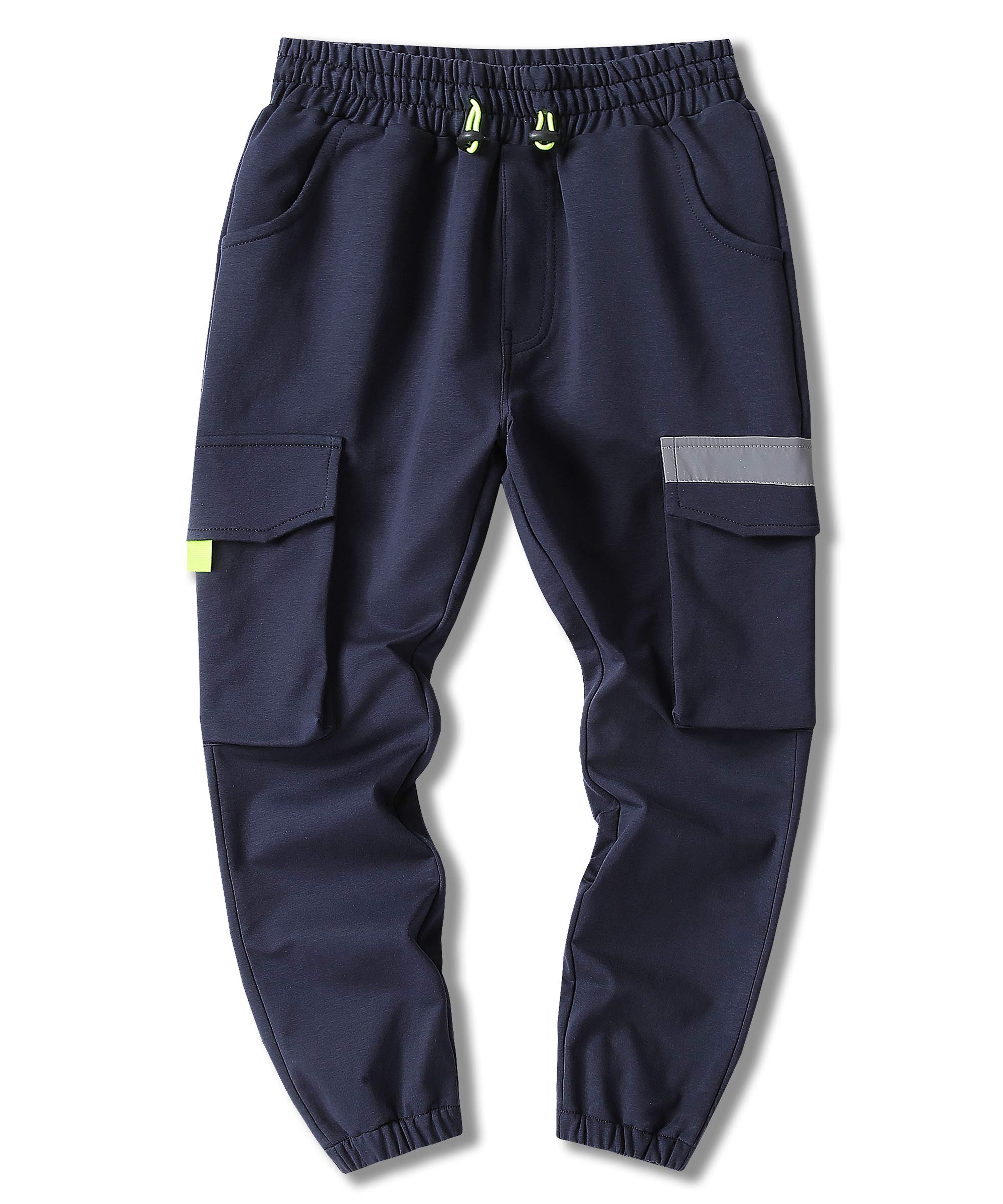 Hiheart Boys Active Cargo Jogger Sweatpants with 4 Pockets