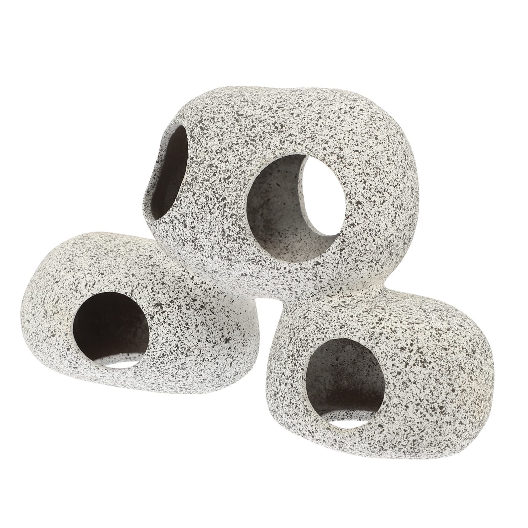 Yardwe Cueva para Peces De Cerámica De Artesanía Fina De 4 Piezas para Decoración De Acuario Segura Y Resistente