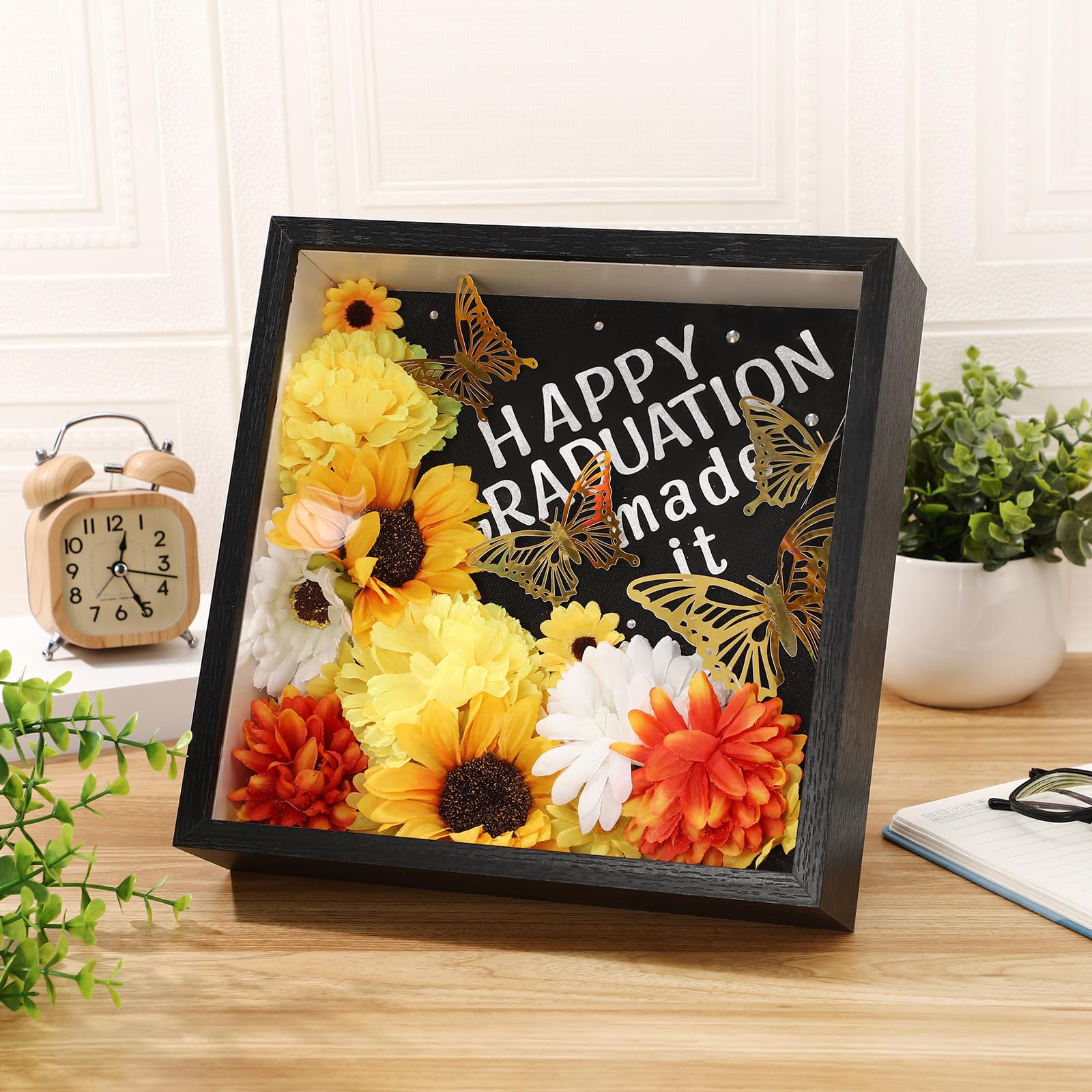 Grad Cap Kit Snapklik.com : 36 Pcs Graduation Cap Decorations Kits 2025 DIY Yellow ...