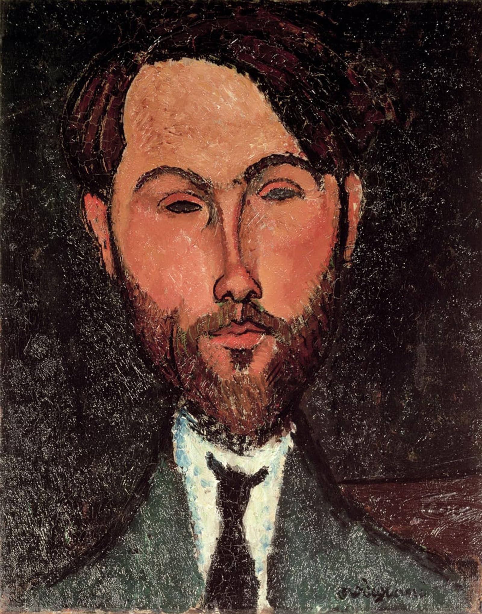 Tableaux peinture sur toile Amedeo Modigliani image déco murale moderne 60x90cm