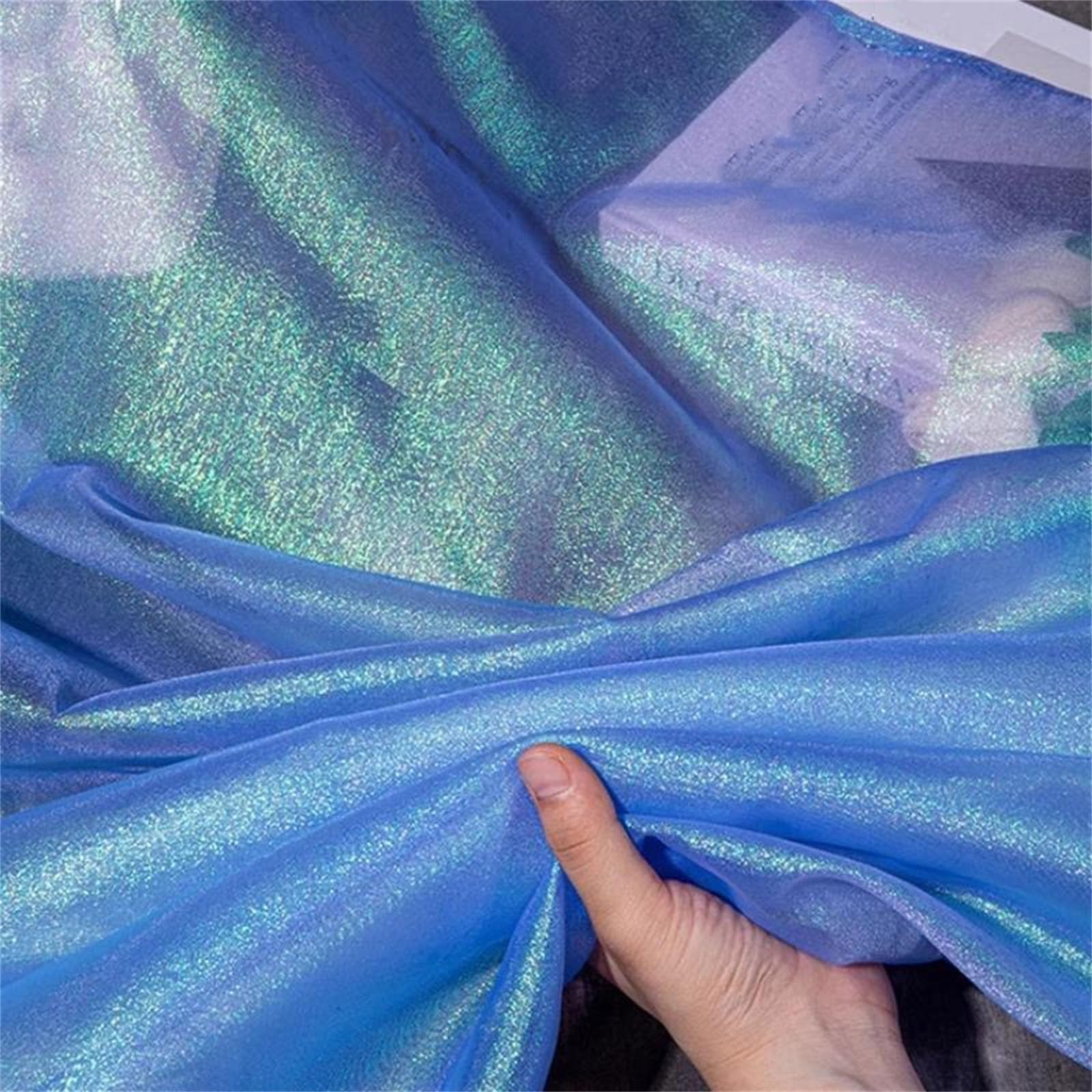Organza Fabric, Organza Fabric 99% Polyester Multicolor 150cm x 100cm for Dresses Wedding Decor(3)