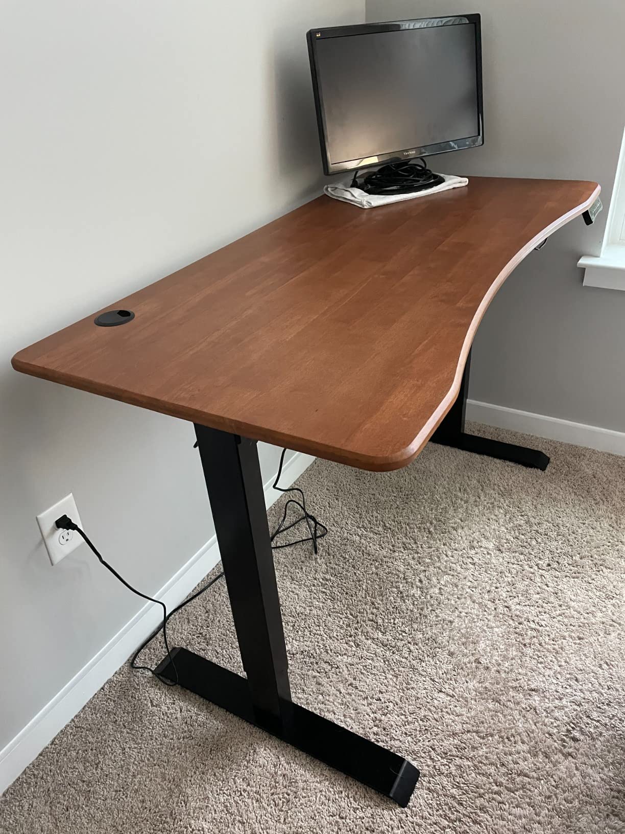 30/mo Finance mopio Solid Wood Sterling Electric Height Adjustable