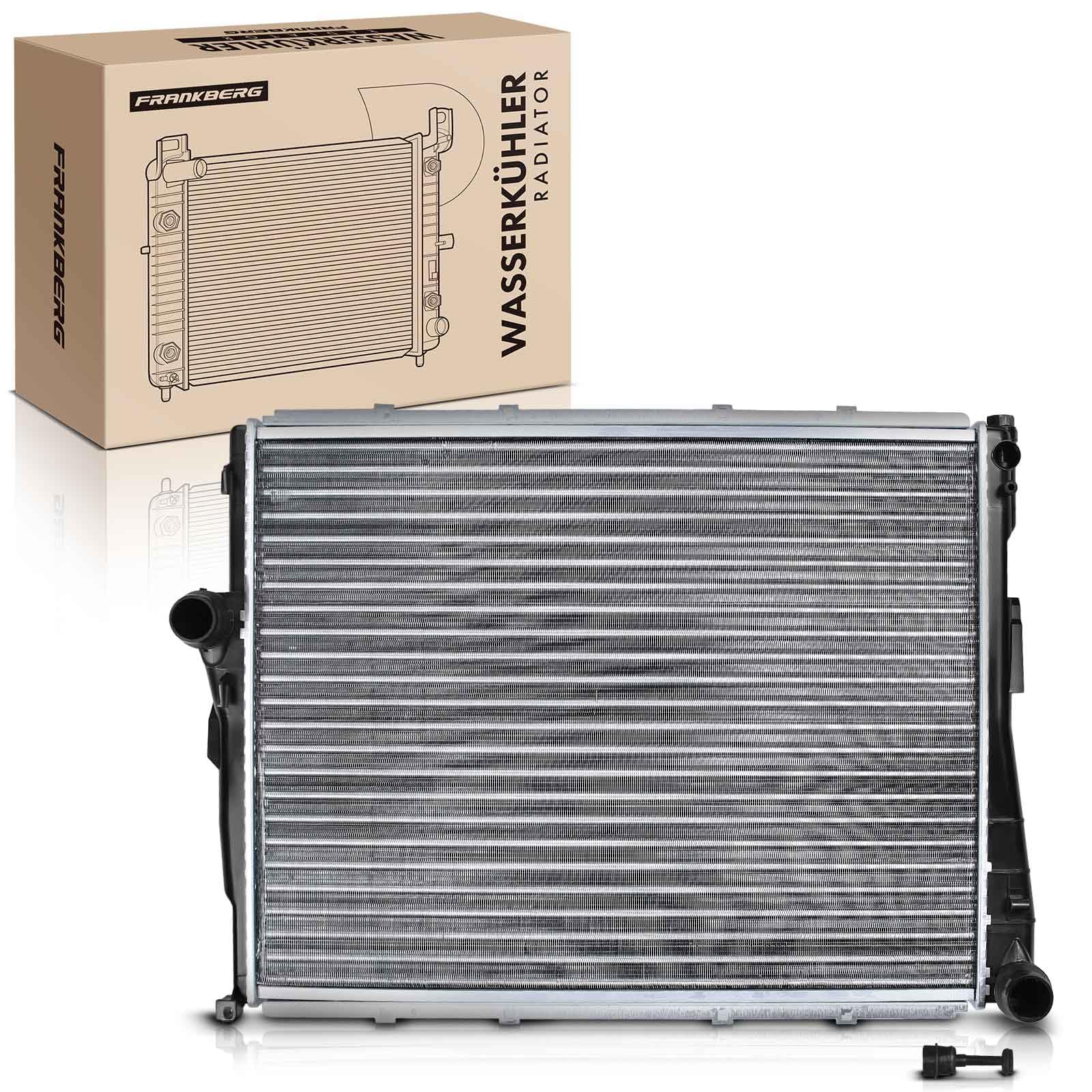 Frankberg Radiatore Motore Radiatore acqua Compatibile con Serie 3 Compact E46 1.8L Serie 3 Touring E46 2.0L Serie 3 E46 2.0L Serie 3 Cabriolet E46 2.2L Serie 3 E46 1.8L Replace# 17117513922