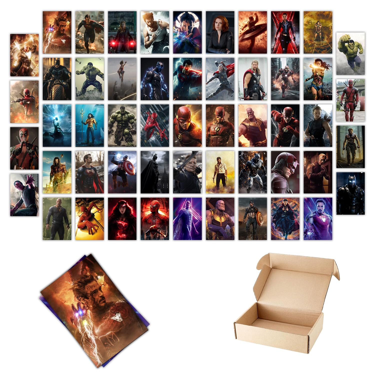 Superhero Wall Collage Kit - 54 Posters -2