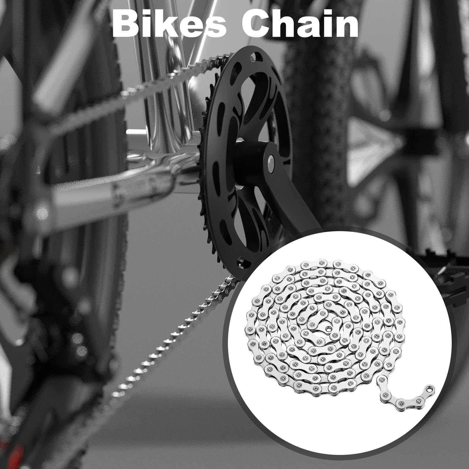 MyBESTbike - Chaîne De Vélo Rapide Et Costaude, 116 Maillons (dispo En 6/7/8, 9 Ou 10 Vitesses)