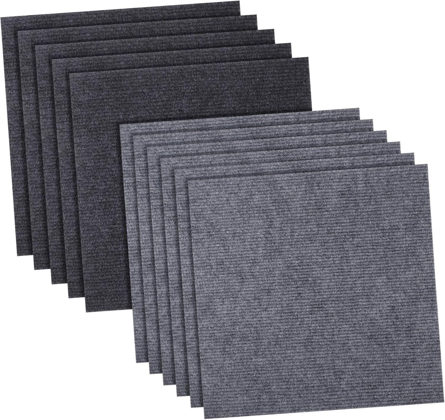 PRETYZOOM 30Pcs Self Adhesive Carpet Tiles Non Slip Floor Mats for Home and Office Padded Flooring Stylish and Easy DIY Installation