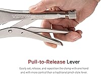 Vista 2 de TEKTON Juego de alicates de bloqueo de mandíbula curvada (3 piezas) PLK90104