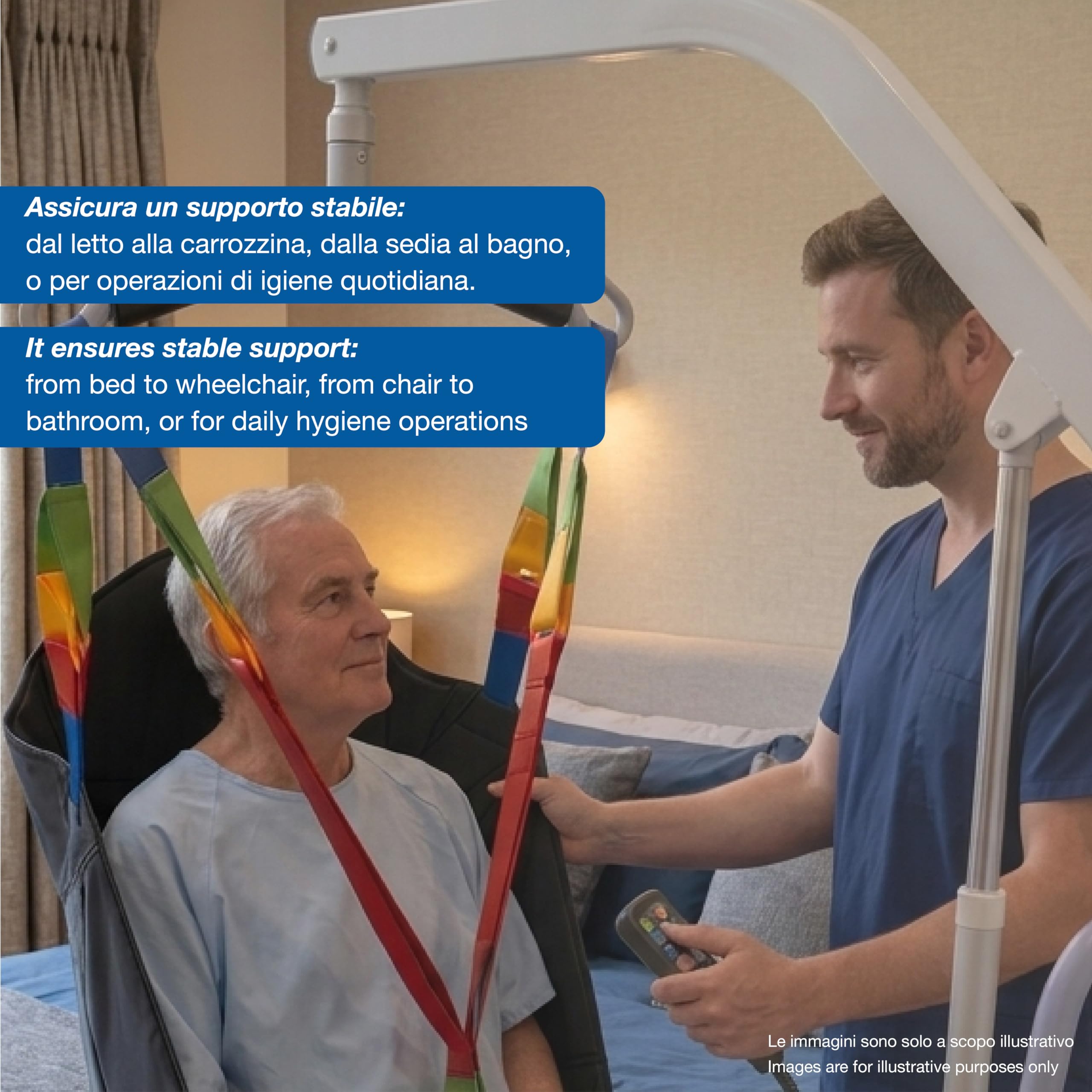 GIMA - Imbragatura con poggiatesta misura media, 43468