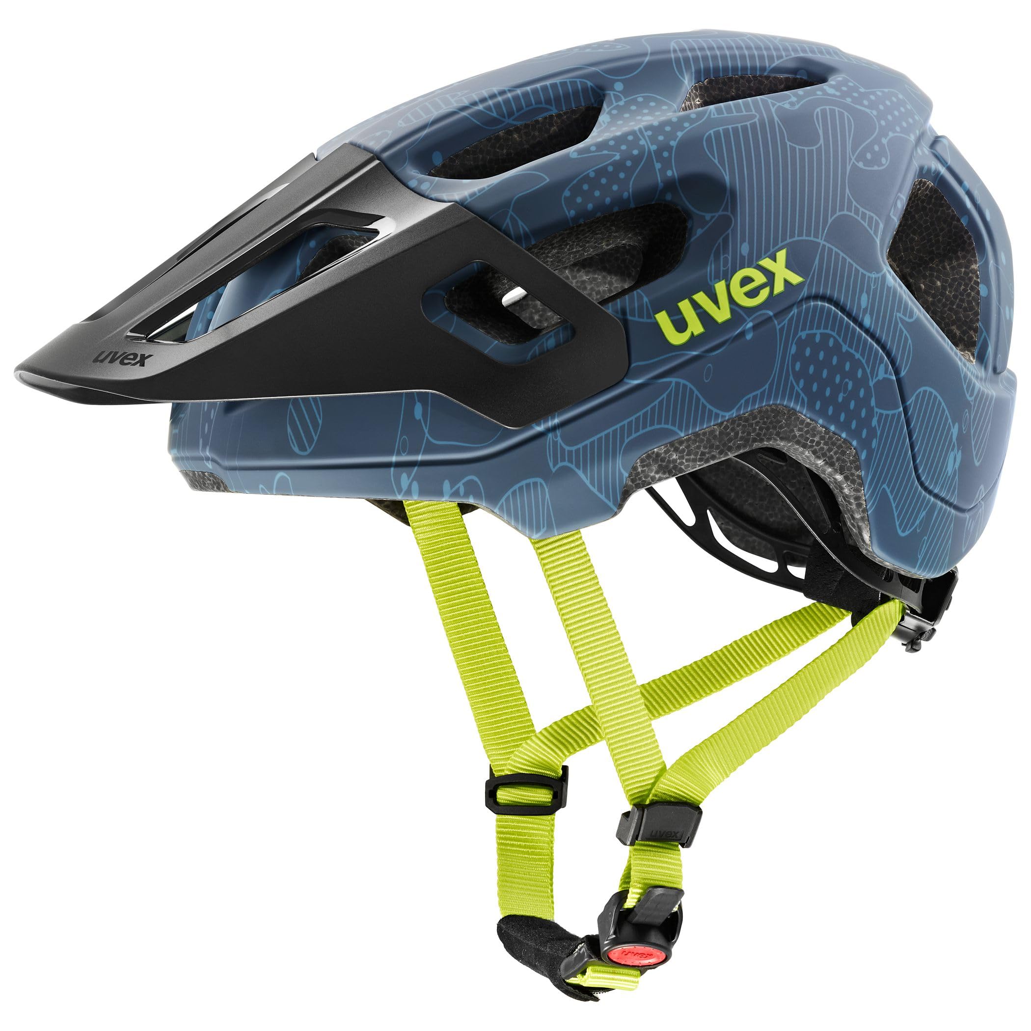 uvex react jr. Casco da bici per bambin - dusk blue altimeter matt/52-56 cm