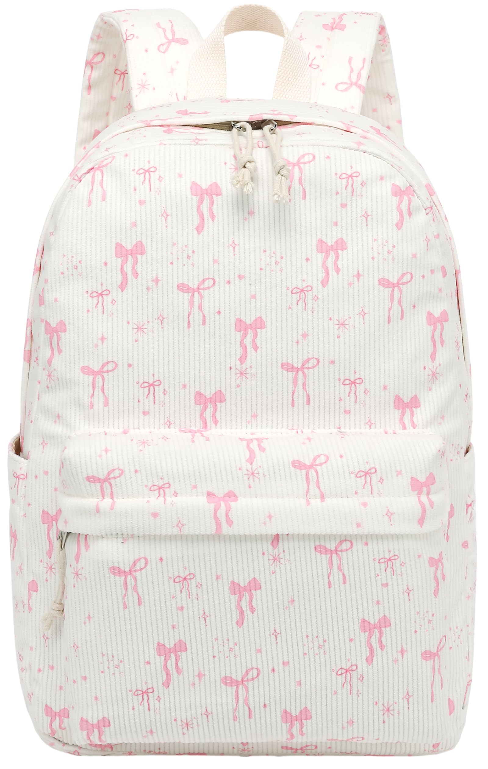 BTOOP School Backpack for Teens Large Corduroy Bookbag Lightweight 15.6 inch Laptop Bag for Girls Women Casual High School College