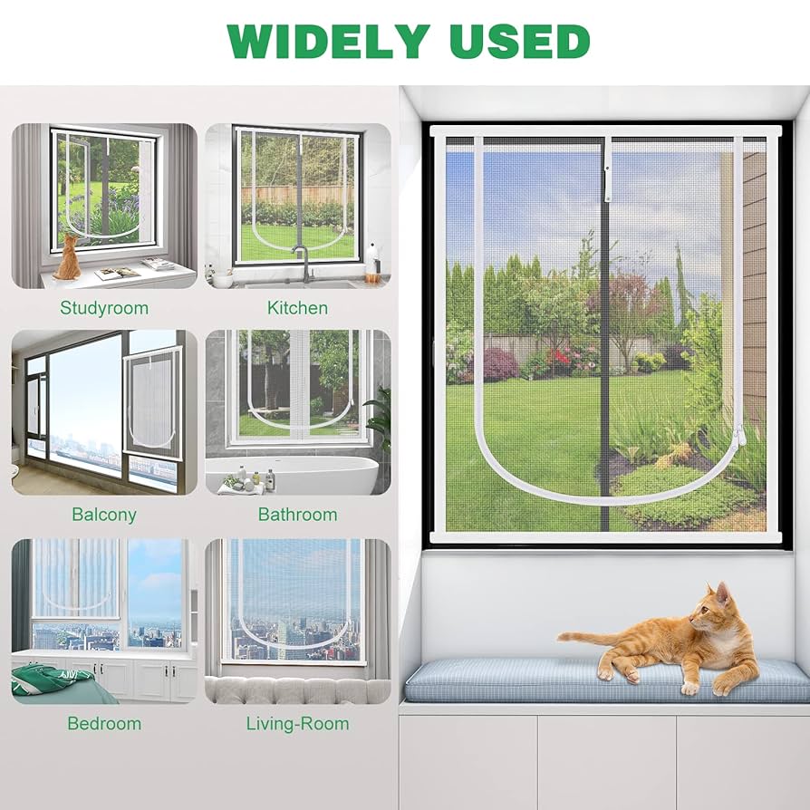 Save 50% - MYPIN Self Adhesive Cat Window Guard Screen Mesh