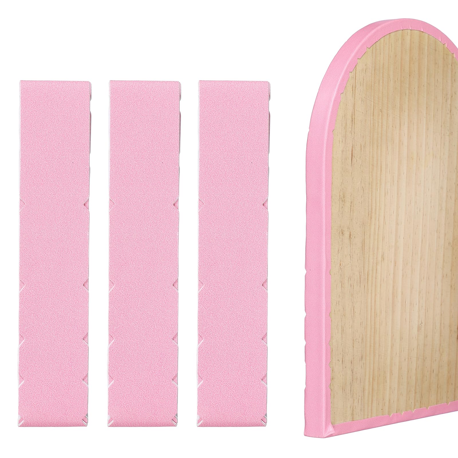 YELARXI Pickleball Edge Guard Tape, Paddle Edge Cover, Pickleball Protection Tapes Pickle Ball Paddle Accessories 26mm Width & 3 Pcs & Pink -Fitting for (Training/Practice/Matches)