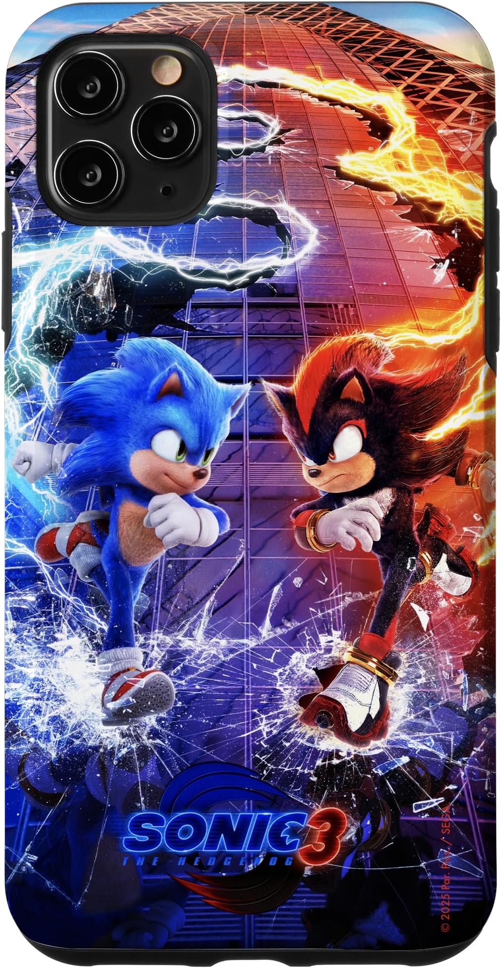 Sonic The Hedgehog 3 - Sonic VS Shadow Case for iPhone 11 Pro Max