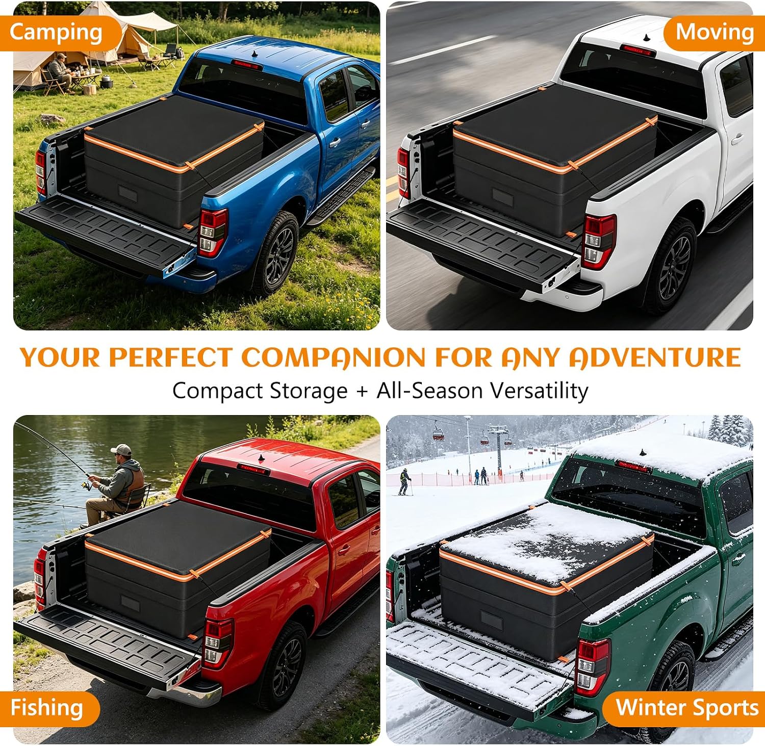 Truck Bed Cargo Bag, 26 Cu.Ft Heavy-Duty All-Weather Storage