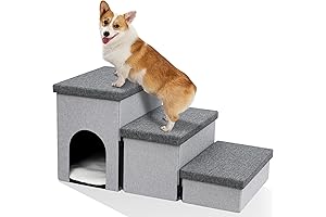 Heeyoo Doggy Steps for Bed: Comfortable Ascent for Beloved Pets