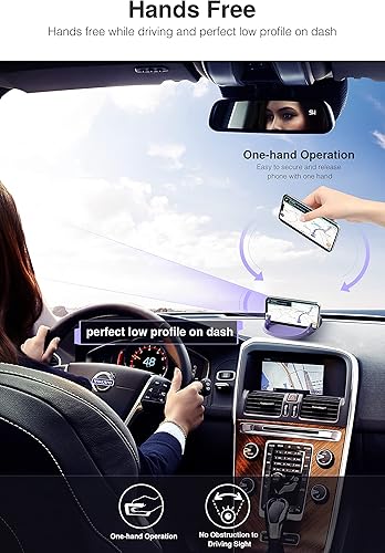 Miniatura 2 de Loncaster Soporte para teléfono de coche, alfombrilla de silicona para varios salpicaderos, soporte de teléfono de escritorio antideslizante