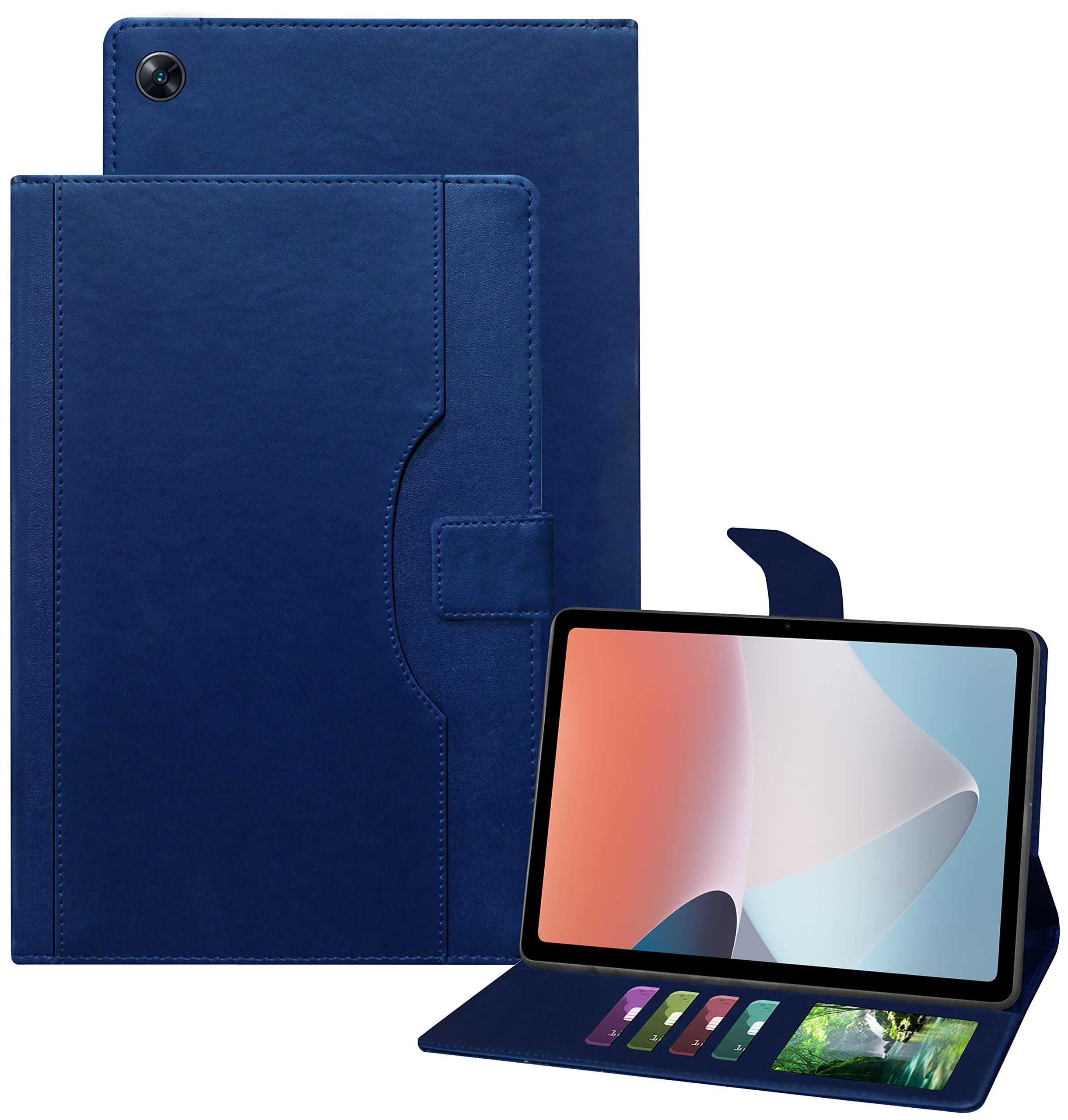 TGK Multi-Angle with Viewing Stand Leather Flip Case Cover for Oppo Pad Air 10.36 inch Tab (Dark Blue) (B0B87T8B9Y) Amazon Price History, Amazon Price Tracker