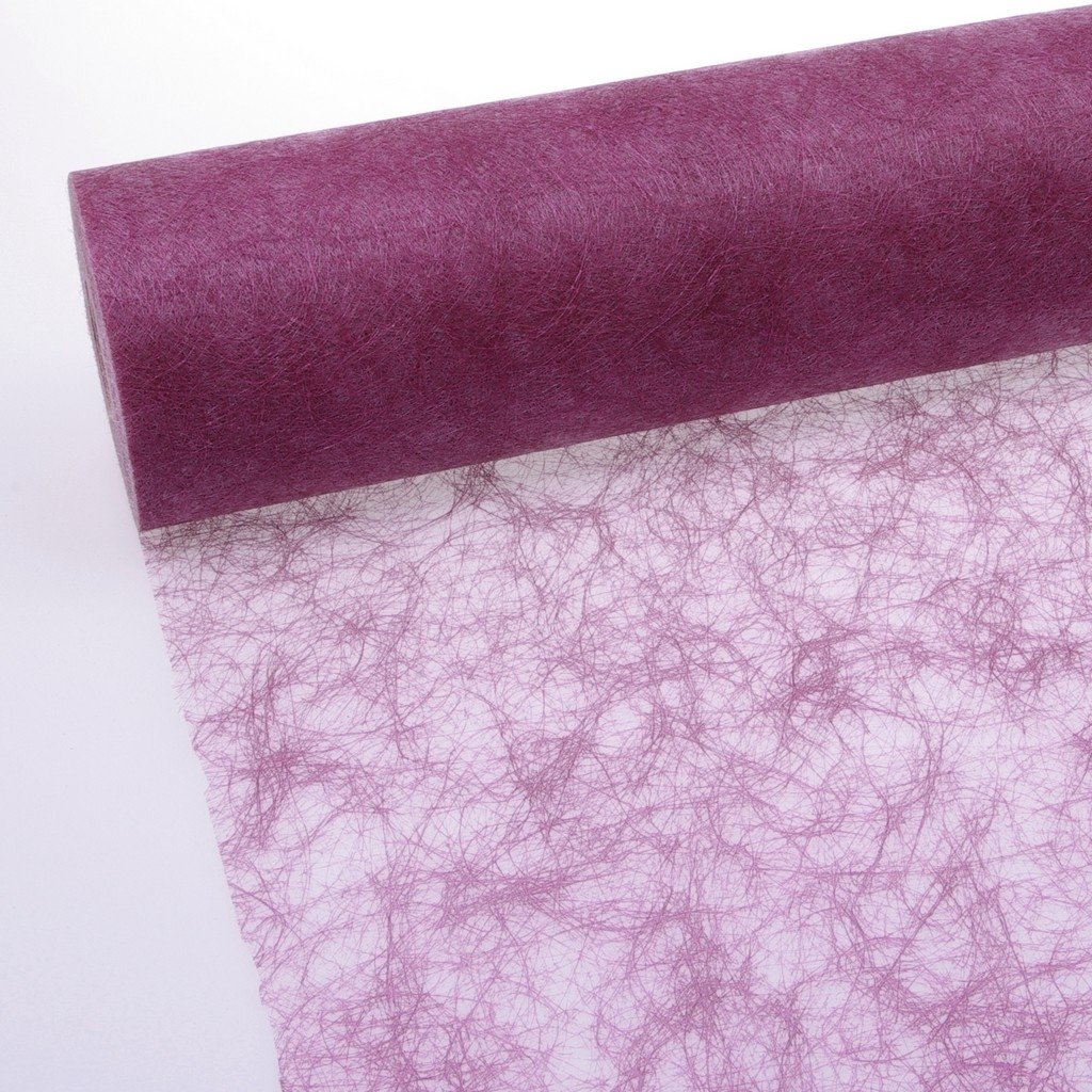 Ruban de table Erika sizo flor chemin de table violet deco mariage fete bapteme rouleau de 50m