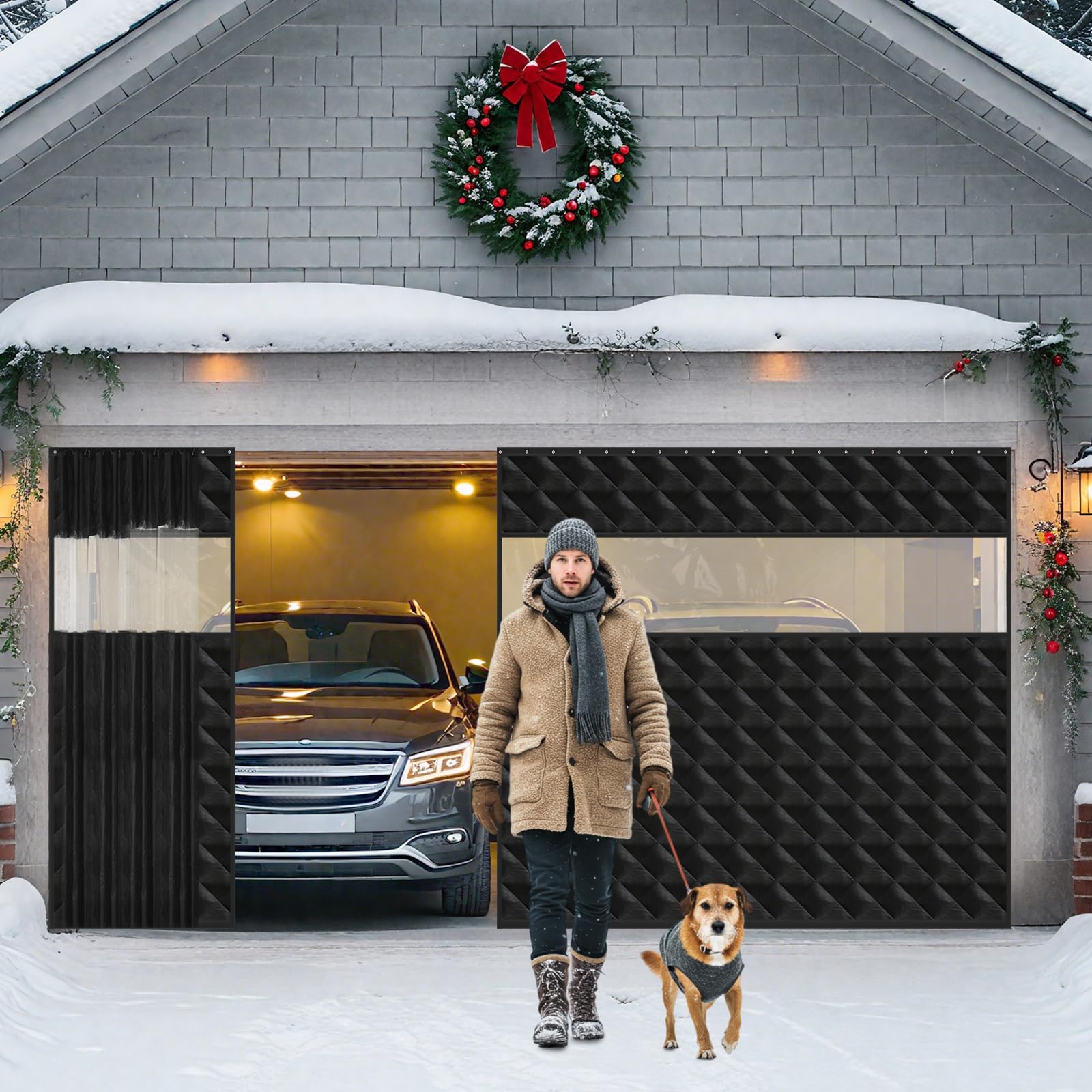 Sliding Magnetic Garage Door Curtain