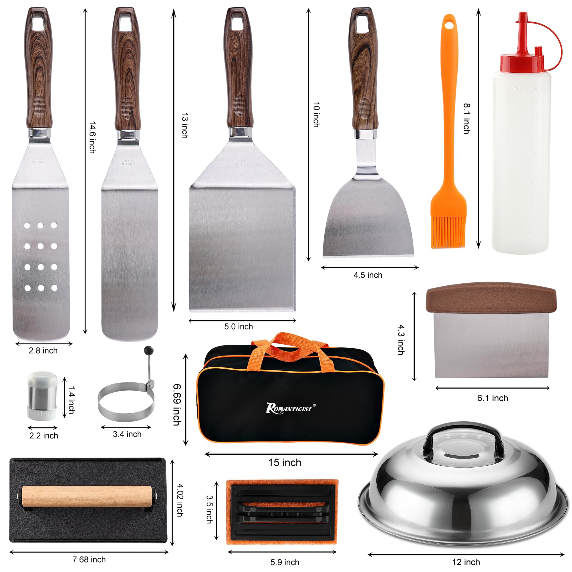 Blackstone Grill Grilling Accessories 19-Piece Griddle Tool Set