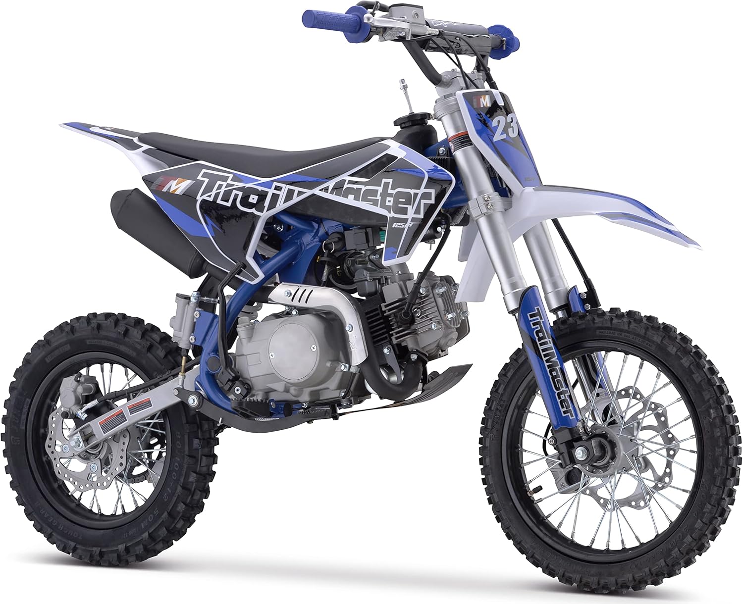 Trailmaster TM23 Dirt Bike 125cc Semi Automatic Seat Height 29.3 Inches 14" Front Tire