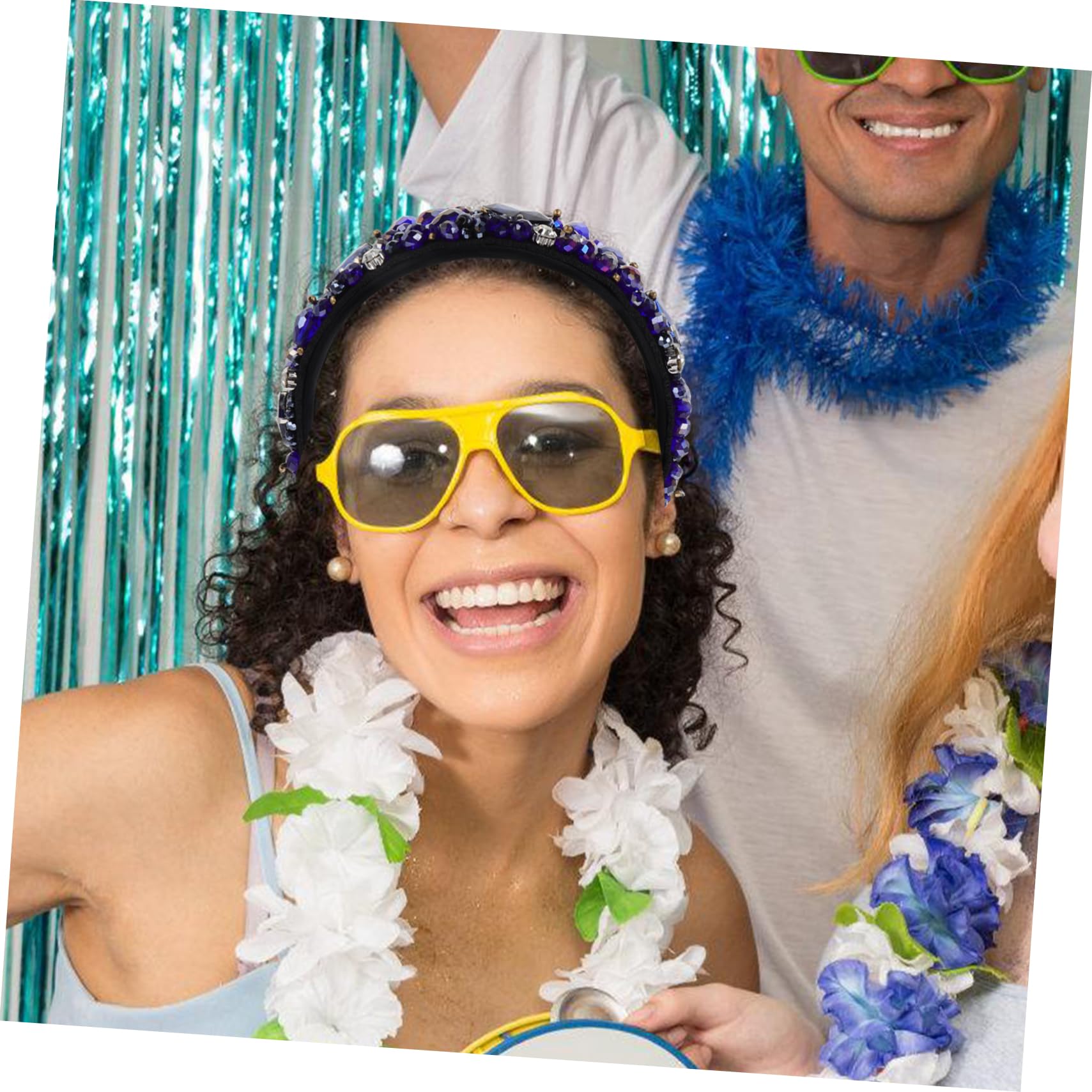 2stücke Glänzendes Rhinestone Haarband Für Mädchen Retro Breites Haarband Stilvolles Accessoire Für Besondere Anlässe Und Alltag Für Verschiedene Frisuren Sorgt Für Einen