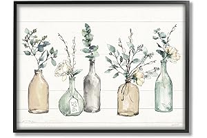 Stupell Industries Bottled Botanical Art for Modern Bathrooms