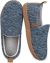 LongBay Women's Memory Foam Slippers Cozy Brushed Jersey Breathable House Shoes for Indoor Outdoor