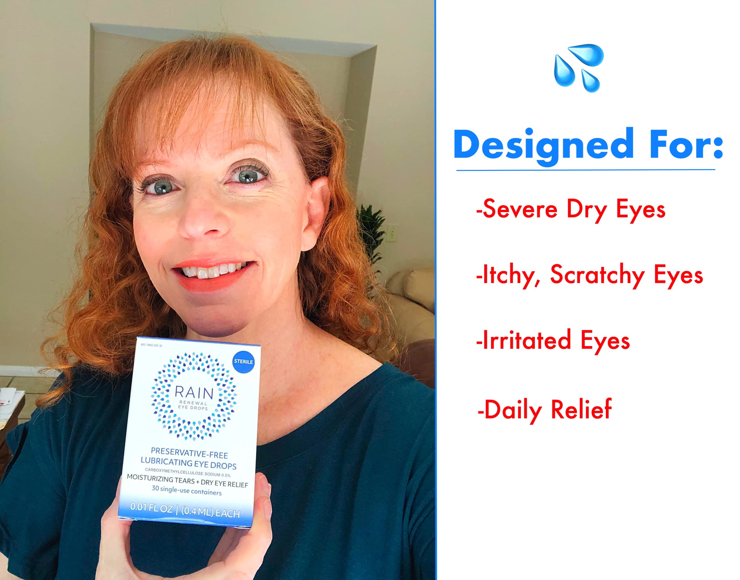 Buy RAIN Preservative Free Eye Drops More Natural Eye Drops for Dry