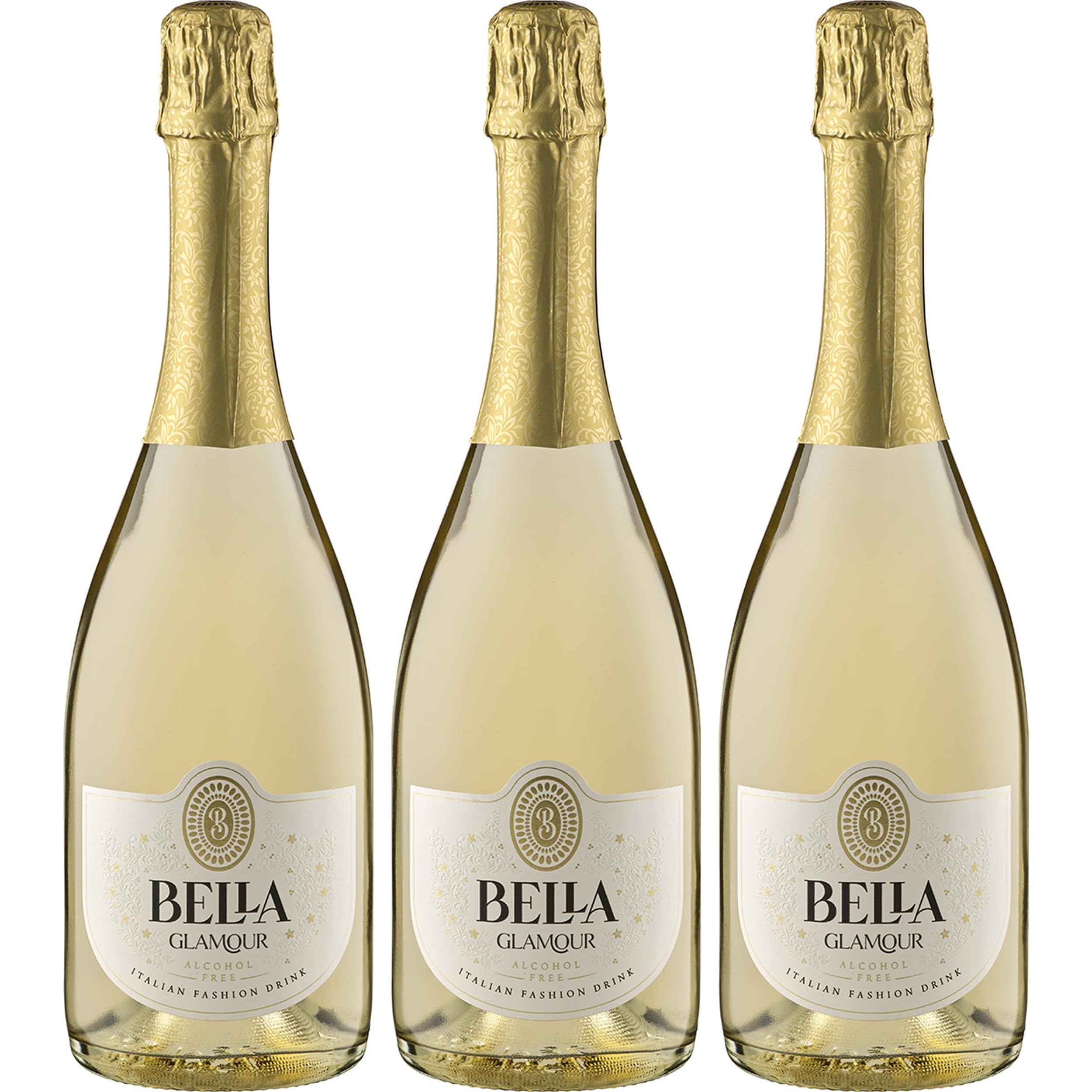 Iris Vigneti Bella Glamour Bianco alkoholfrei Schaumwein süss Italien inkl. FeinWert E-Book (3 x 0.75 l)