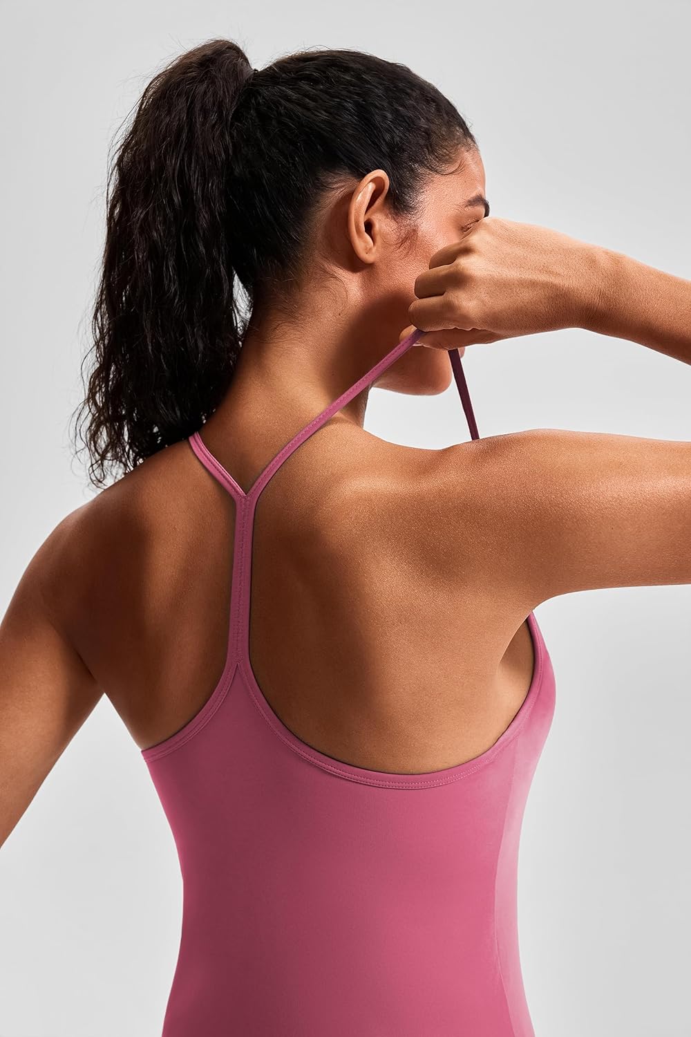 JOYSPELS Workout Tank Tops for Women with Built in Bra, Slim Fit Racerback Athletic Yoga Cami, Buttery Soft Activewear - Image 3