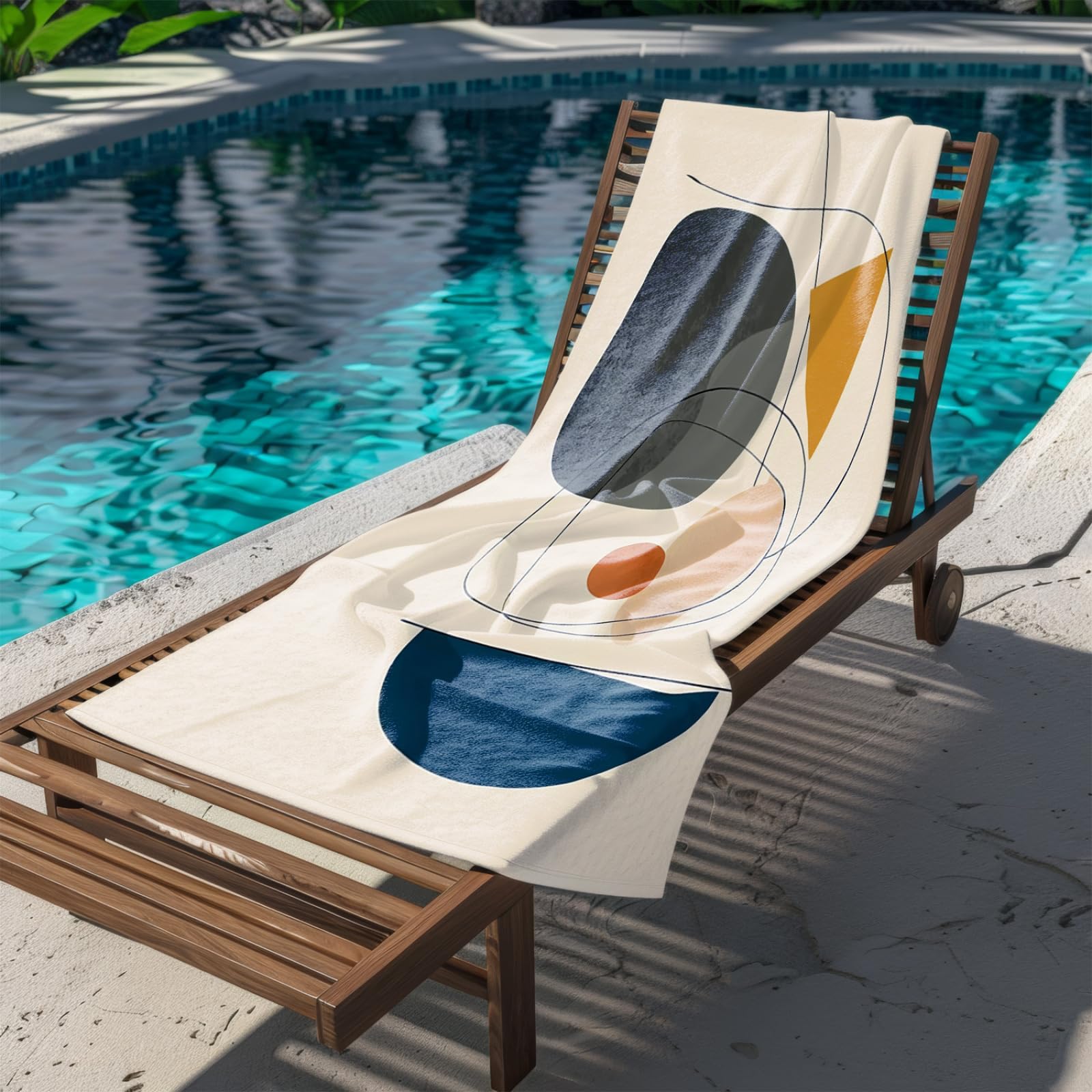 Générique Serviette de Plage 90X180 Noir Jaune