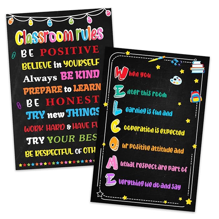 Buy WhatSign Classroom Posters Classroom Rules Poster 12"x18