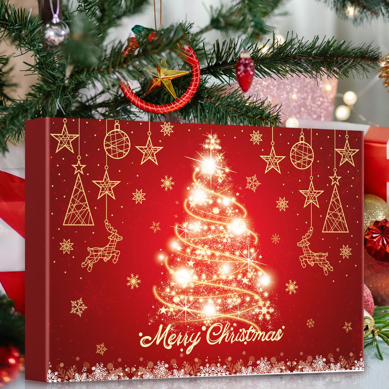Calendario De Adviento 2025 Joyería Cristal Mujeres Niñas 24 Sorpresas Navideñas Collares Pulseras Pendientes Anillos Piedras Preciosas Naturales