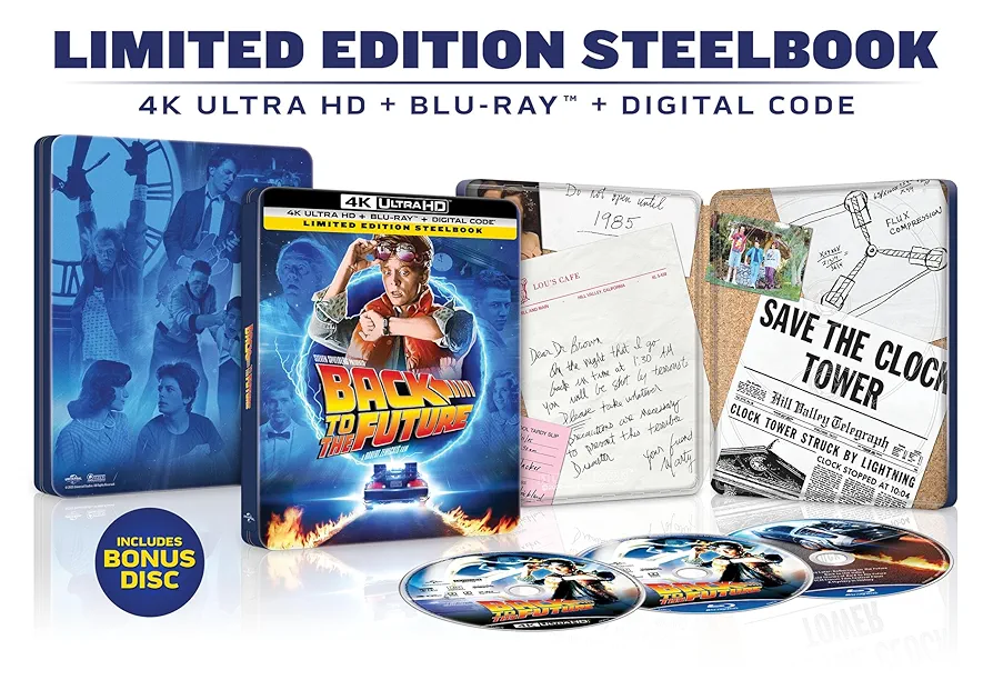 Amazon.com: Back to the Future (Steelbook) : Michael J. Fox