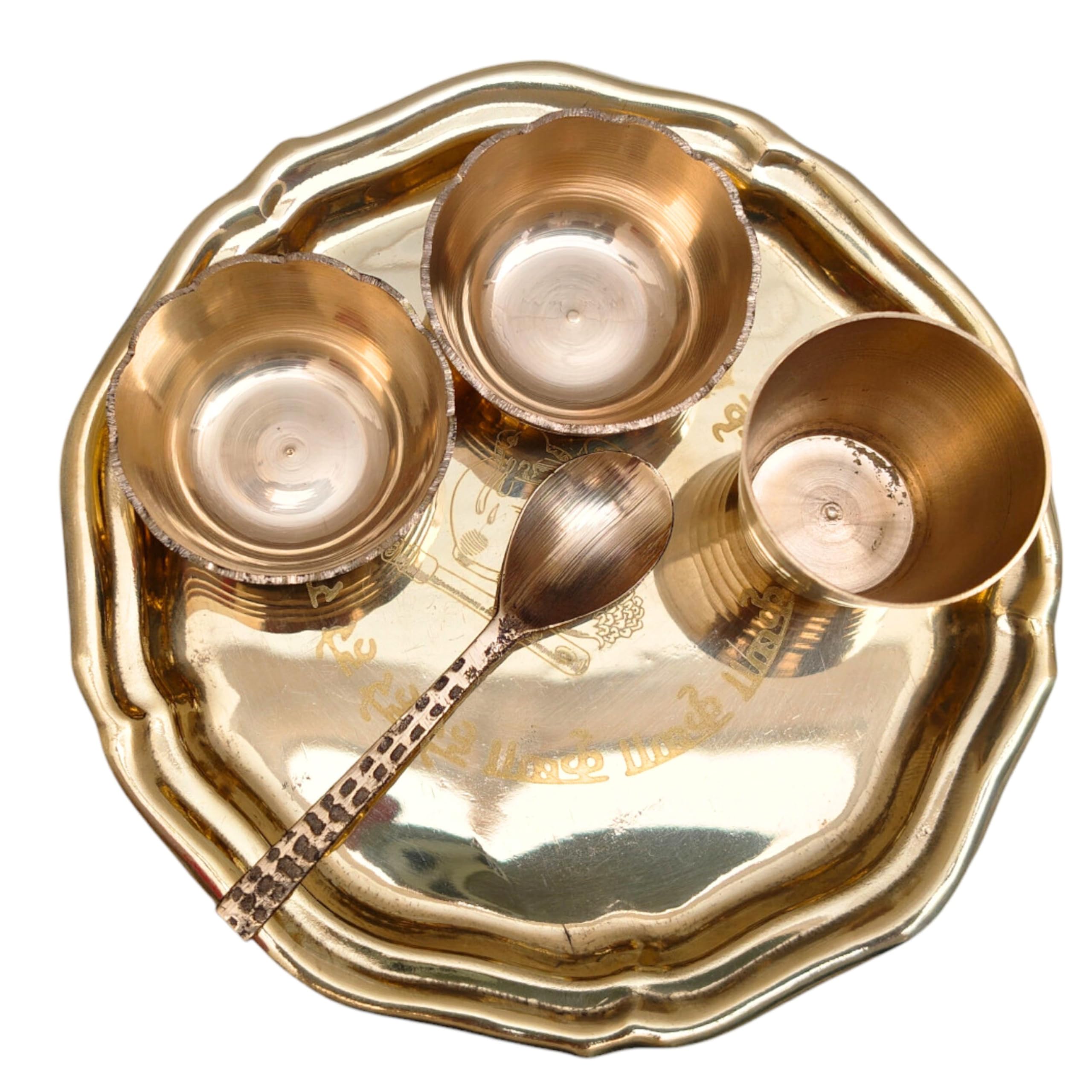 Brass Pooja Thali Set – 5