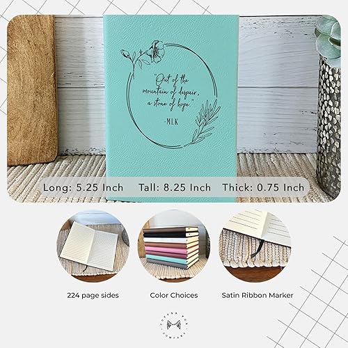 Vista 48 de Personalized Leather Journal for Her With Name Engraved Premium Quality Custom Journals & Leather Notebooks, Diary, Work Notebook Perfect Gift