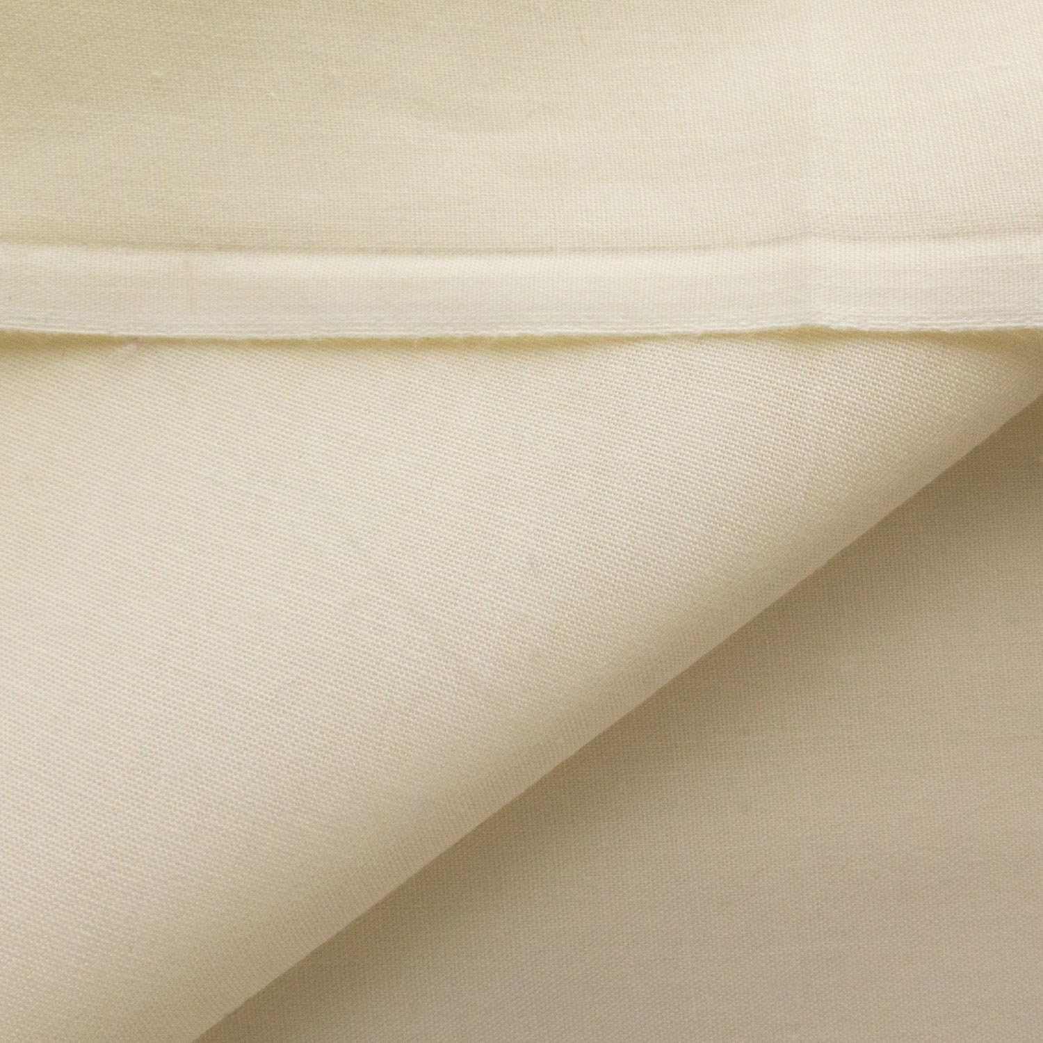 Poly Cotton Broadcloth Ivory 60 Inch EconoCuts Fabric by 10 Yard Cuts (F.E.®)