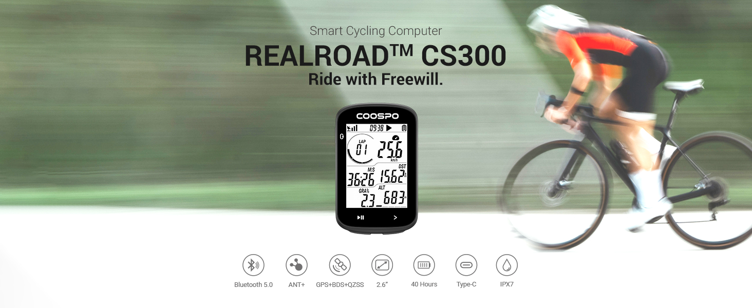 Garmin Heart Rate Monitor Coospo CS300 GPS Bike Computer Cycle