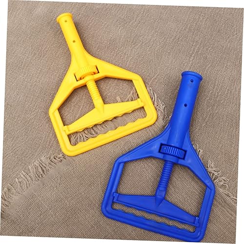 Miniatura 9 de ULTECHNOVO 2 unids cabeza de fregona comercial de microfibra mopa de microfibra mopa mojada mopa comercial mango de fregona plana cabeza de