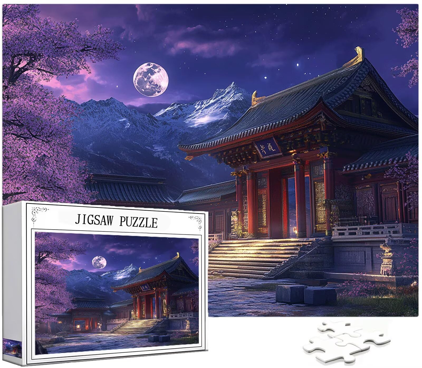 Japonia Puzzle 1000 Sztuk Dorosłych, Puzzle Wzór Sceny, Jigsaw Dorosłych, 5D DIY Rzemiosło Rodzina Zajęcia z Pakowaniem Pudełka, Dekoracja ścienna do domu, Prezent Kobiety, 75x50 cm, Model258