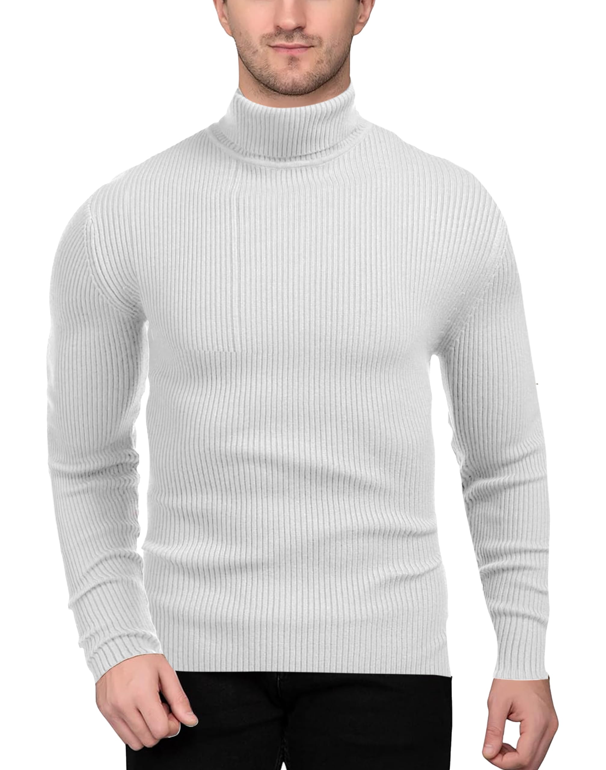 Men's Full Sleeves High Neck, Solid Winter Warmer Basic Innerwear, Turtle Neck, Underwear High-Neck Sweater-image-28