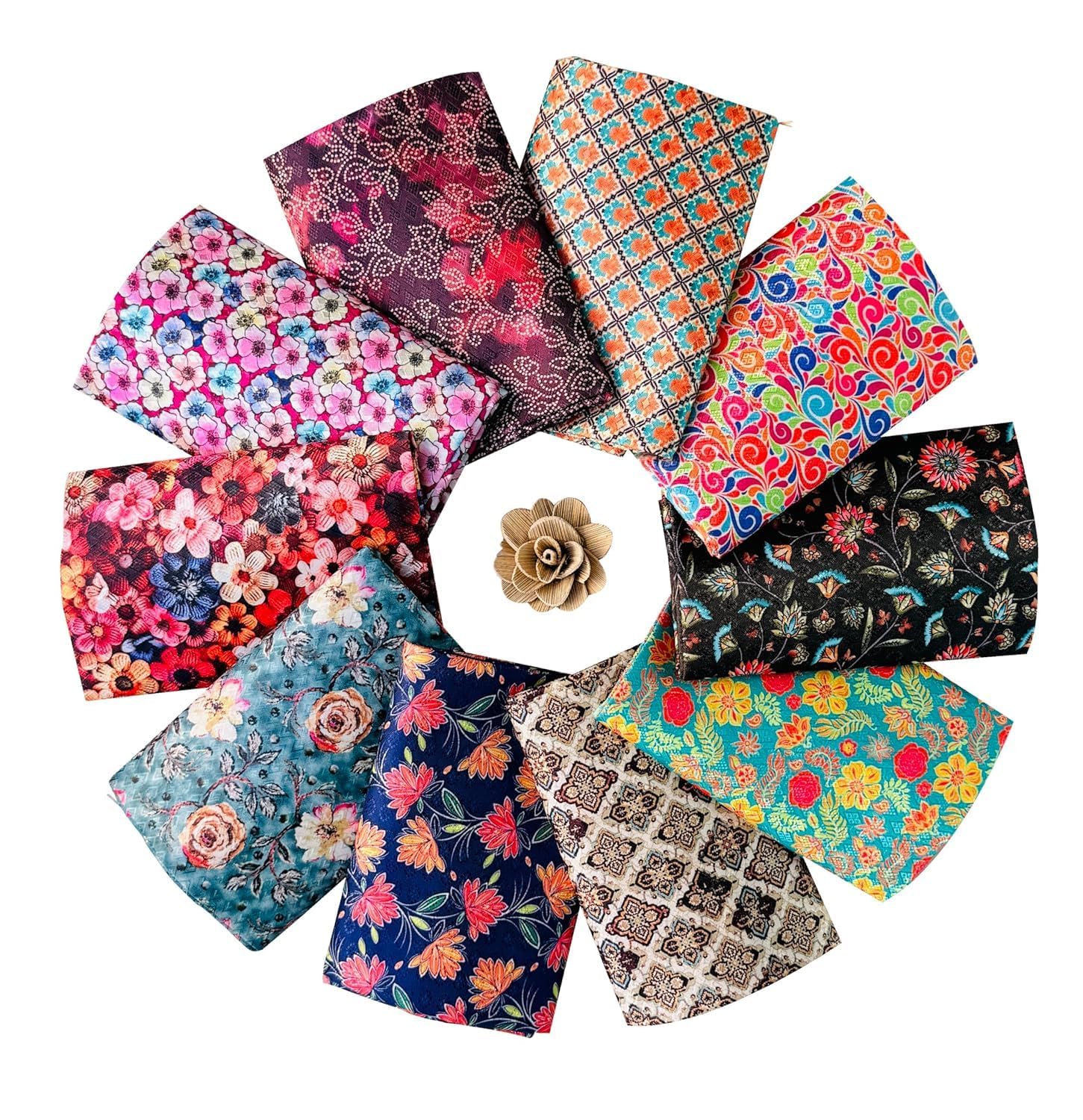 Multicolor Printed Cotton Fabric Roll Assorted Floral Ethnic Designs Assorted Printed Cotton Fabric Rolls Quilting, Sewing & Crafts (CAT 4)-image-32