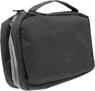 شنطة سفر محمولة لادوات الزينة وادوات الزينة للرجال شنطة سفر قابلة للطي مصنوعة من البوليستر بلون اسود مقاس 25 × 15 × 9 سم، من فوميز.