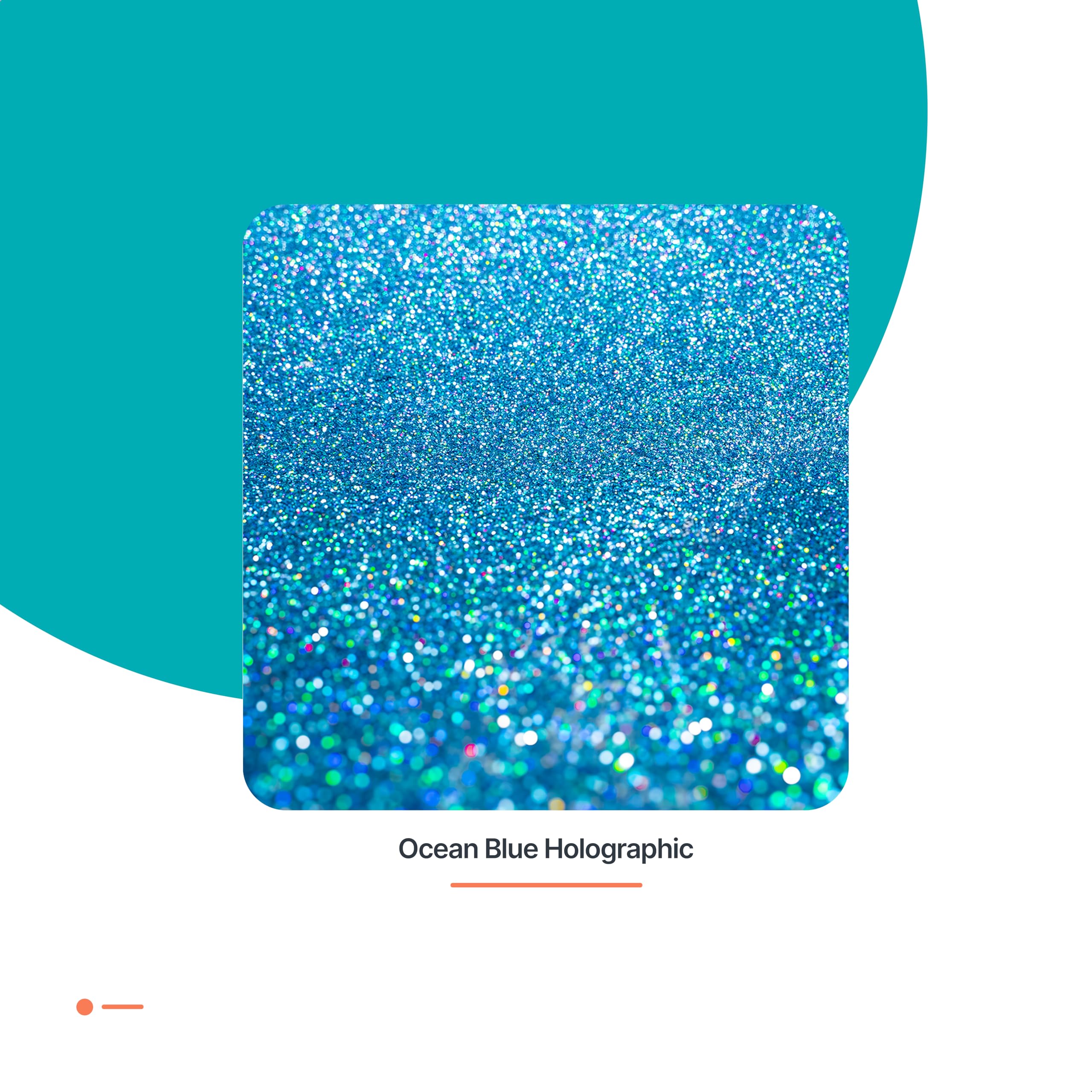 Glitter peinture ADDITIF - 100 g/Ocean Blue Holographic