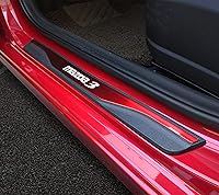Vista 1 de GZBFTDH Protector de rasguños para umbral de puerta de automóvil, para Mazda 3 2015-2022, piezas de accesorios, cubierta de placa protectora