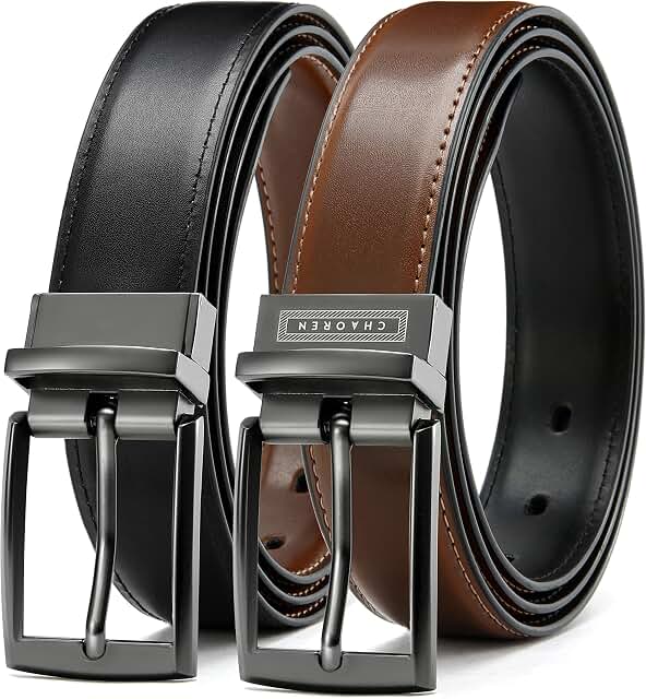 CHAOREN Reversible Leather Dress Belt